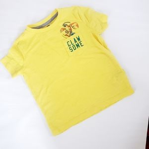 3/$25 Old Navy yellow XS claw some crab tee